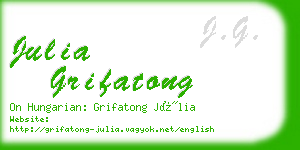 julia grifatong business card